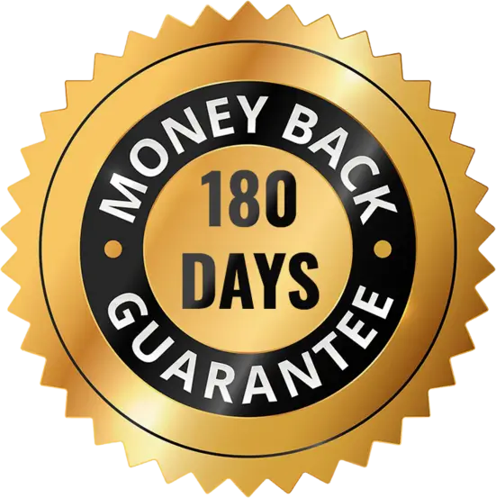 Rhythmone 60-day money-back guarantee badge