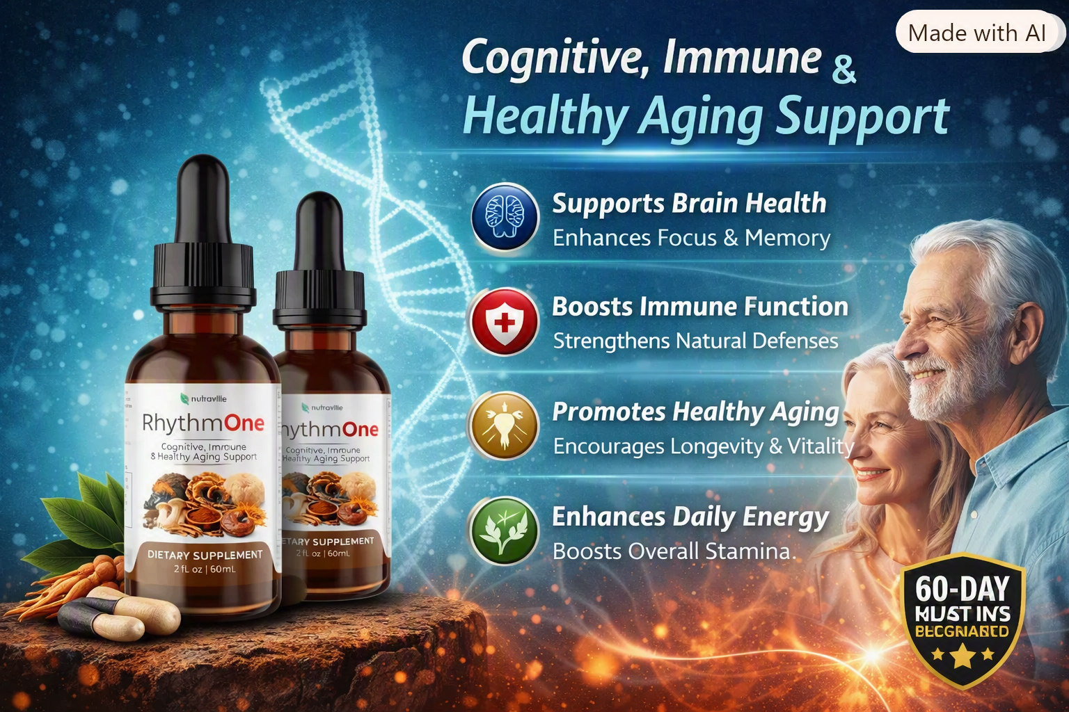 How Rhythmone supports memory, focus, mental clarity, and cognitive wellness